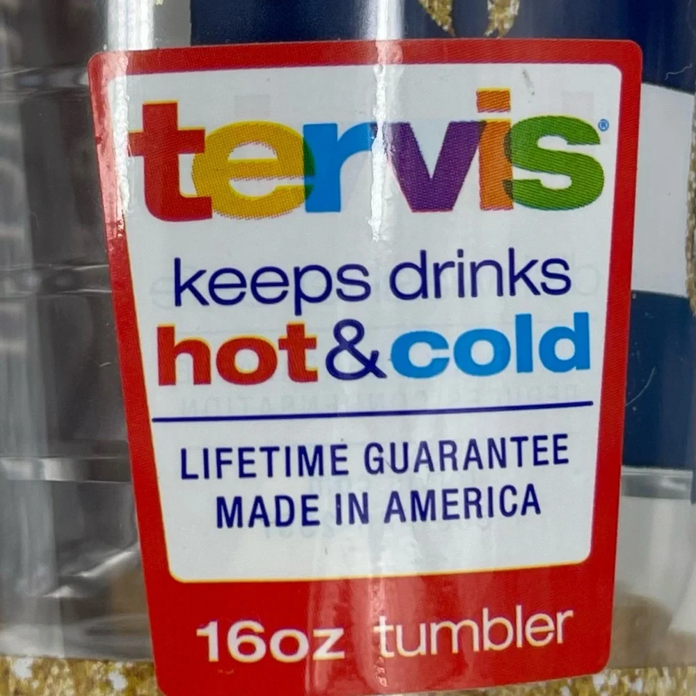 Simply Southern Tervis Tumbler 16 oz. Cup‎ Blue Gold 1 Corinthians 16:14 New NWT